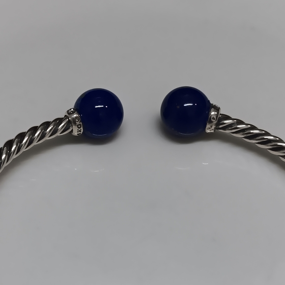 David Yurman Bracelet with Lapis Lazuli & Diamonds - Picture 6 of 7